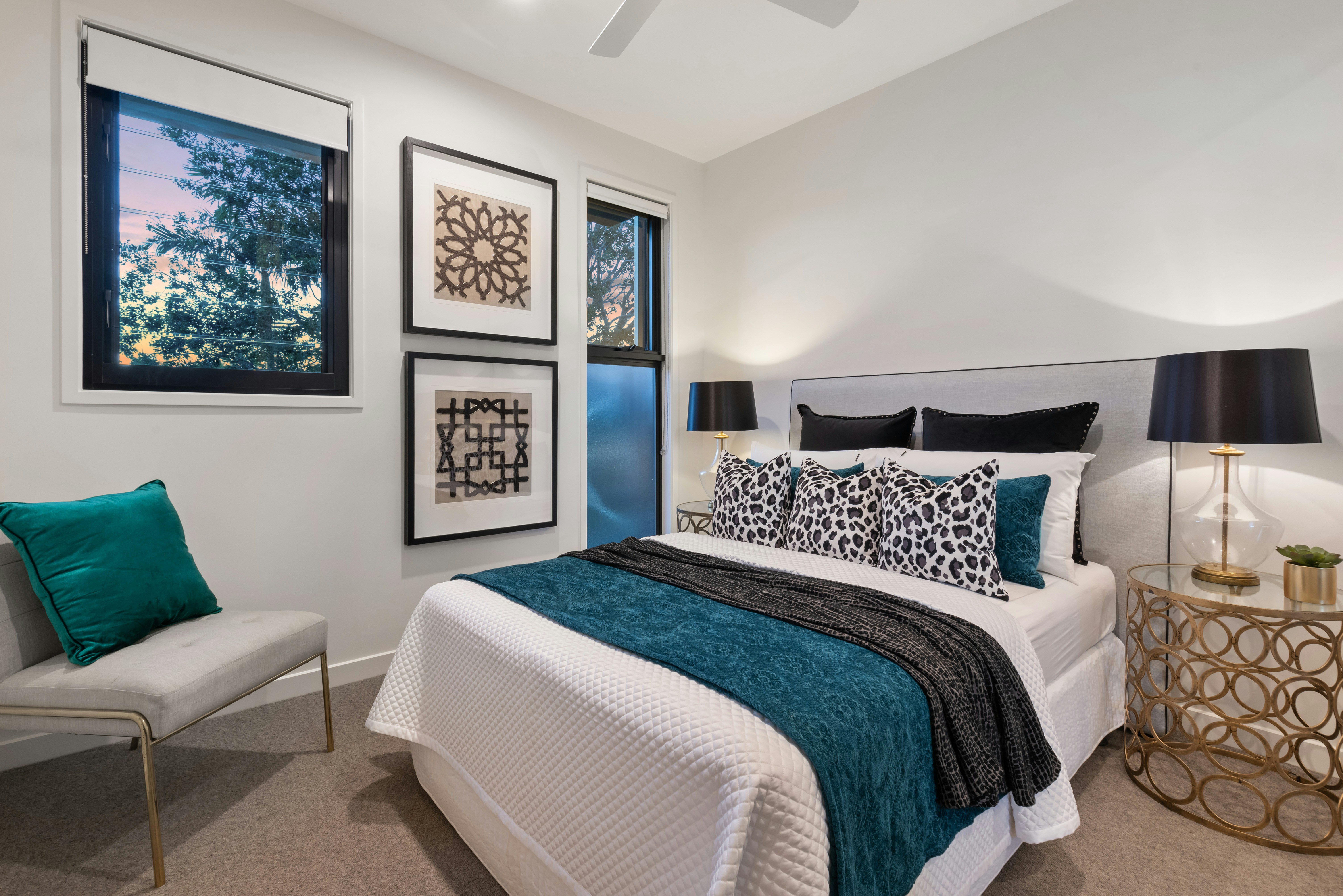 Elegant styled bedroom